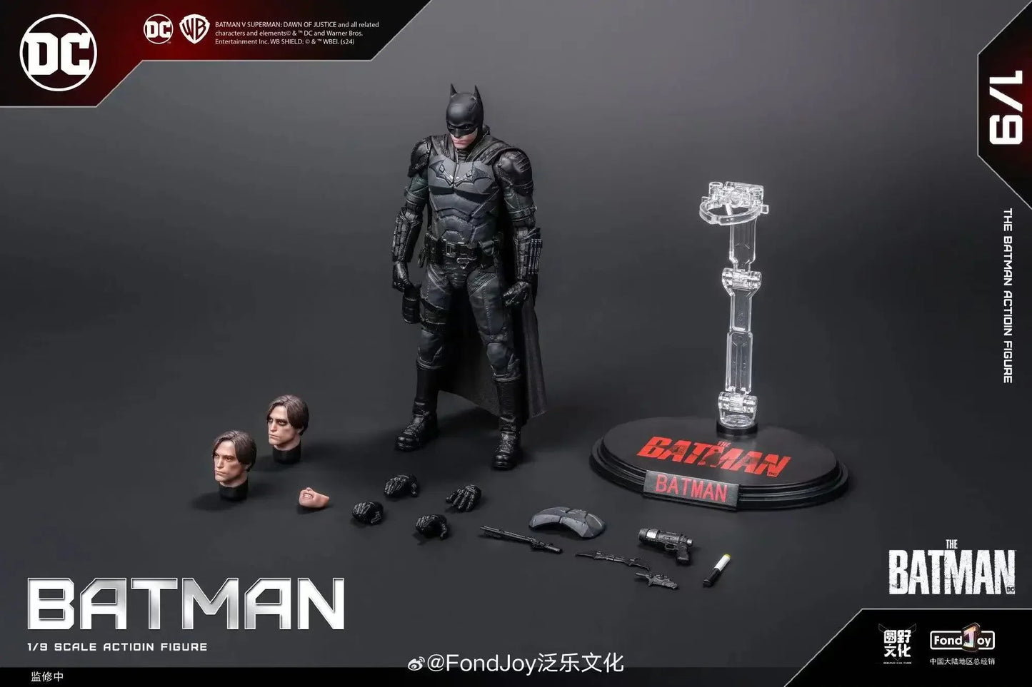 Fondjoy The Batman Anime Figure Pattinson Batman Action Figure Dc Justice League 2024 New Decor Children Toys Birthday Gift