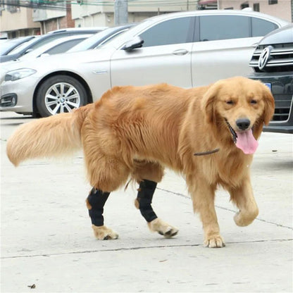 1 par de joelheiras de suporte para animais de estimação – Protetores de articulação de jarrete para recuperação de lesões e proteção da mobilidade de cães