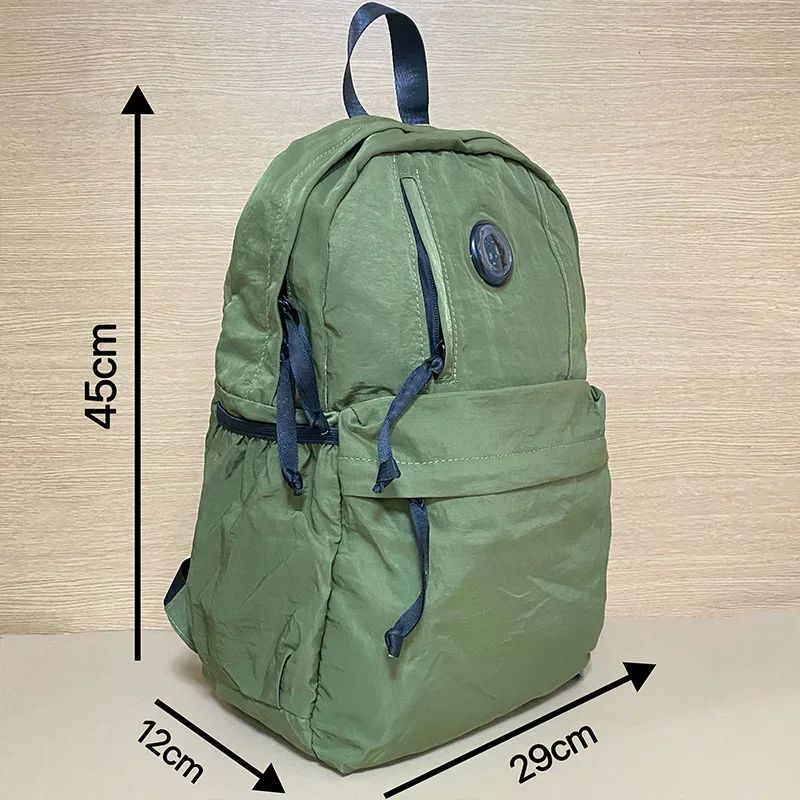 Fashionable Large Capacity Nylon Backpack for Men Laptop Computer Bag with Book Pocket Leisure New Trend