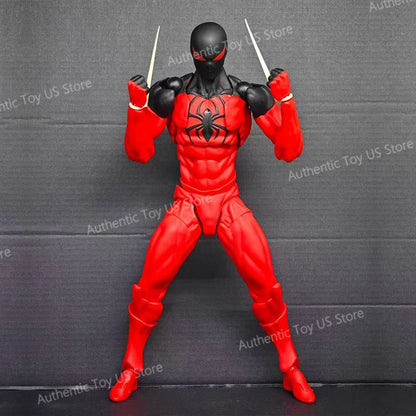 Mess Toys Homem-Aranha Symbiote Homem-Aranha Messtoys Traje Preto Vizinho Aranha Escarlate Anime Boneco de Ação Presentes Brinquedos