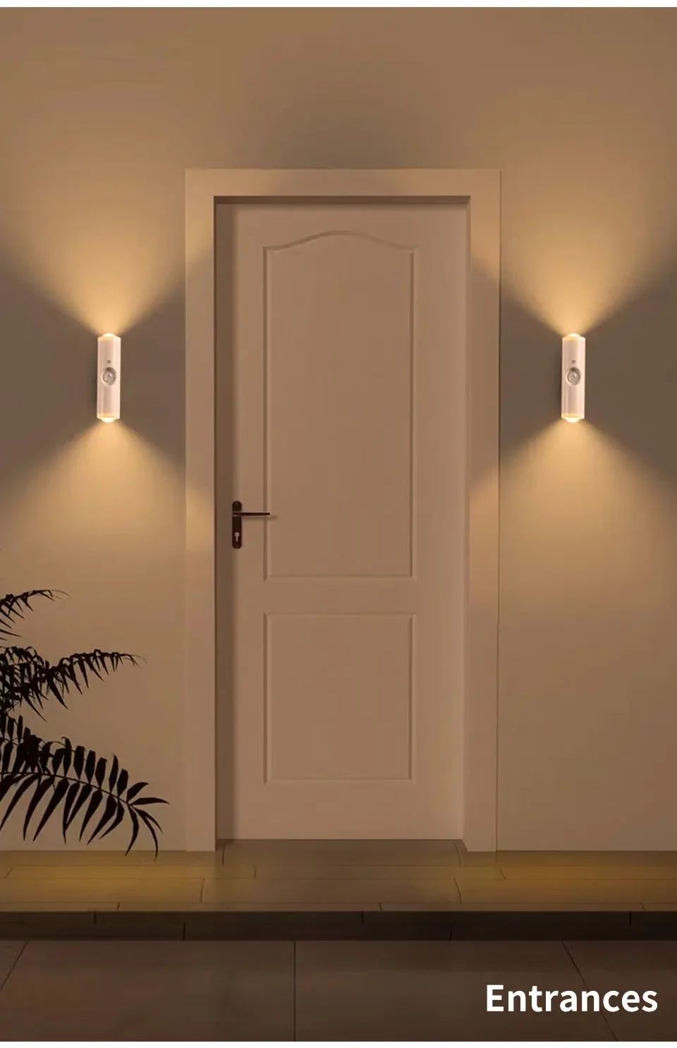 Smart RGB Gradient Wall Light Motion Sensor Magnetic Rechargeable Wall Sunset Lamp for Bedroom Closet Garden Room Decoration