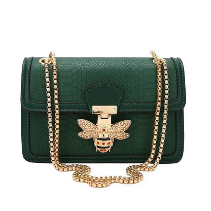 Luxury Handbags for Women Crossbody Bags Bee Lock Tote Casual Flap Purses Crocodile Print Leather Handbag Ladies Shoulder Bags