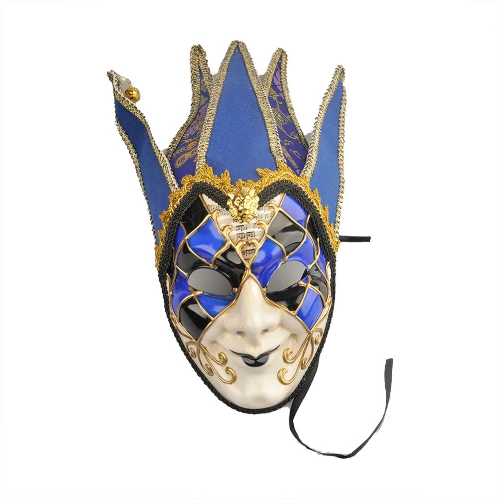 Venetian Comedy Mask Exquisite Decoration Jester Masks