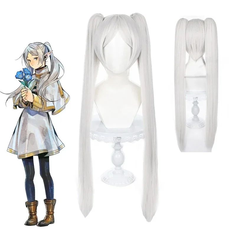 Sousou No Frieren Cosplay Costume Wig Shoes Anime Figures Magician Dress Elf Ear Halloween Party Charistmas for Women