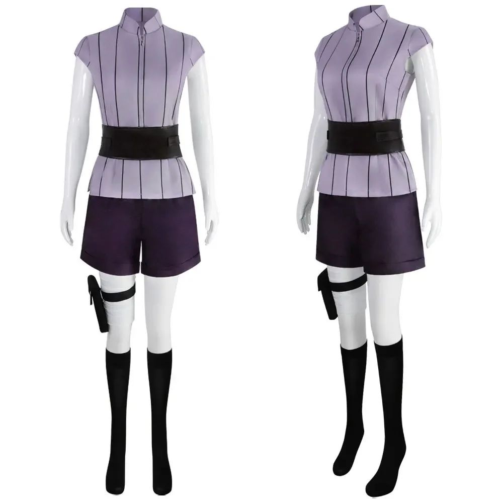 Hyuga Hinata Cosplay Costume Wig Women Outfits Halloween Carnival Party Suit Hyuuga Ninja Cosplayer Purple Long Cute Wig