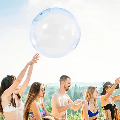 Kids Blow Up Balloon Toy Children Outdoor Soft Air Water Filled Bubble Ball Fun Party Game Summer Gift Inflatable Elastic Ball