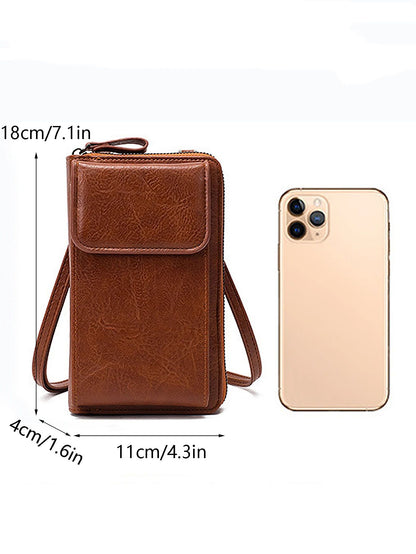 Mini versatile women's phone bag, women's crossbody bag, large capacity fashionable niche phone bag