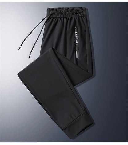 Summer Cool Pants Men 8XL Plus Szie Sweatpants Fashion Casual Stretch Pants Male Big Size 7XL 8XL Summer Trousers Black Grey