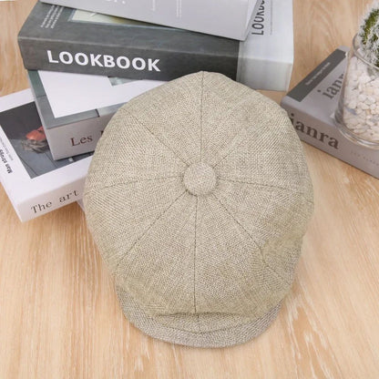 Classic Hat for Men Caps Vintage Retro Tweed Peaky Blinders Beret Hat Flat Peaked Cap Street Hats for Women Men