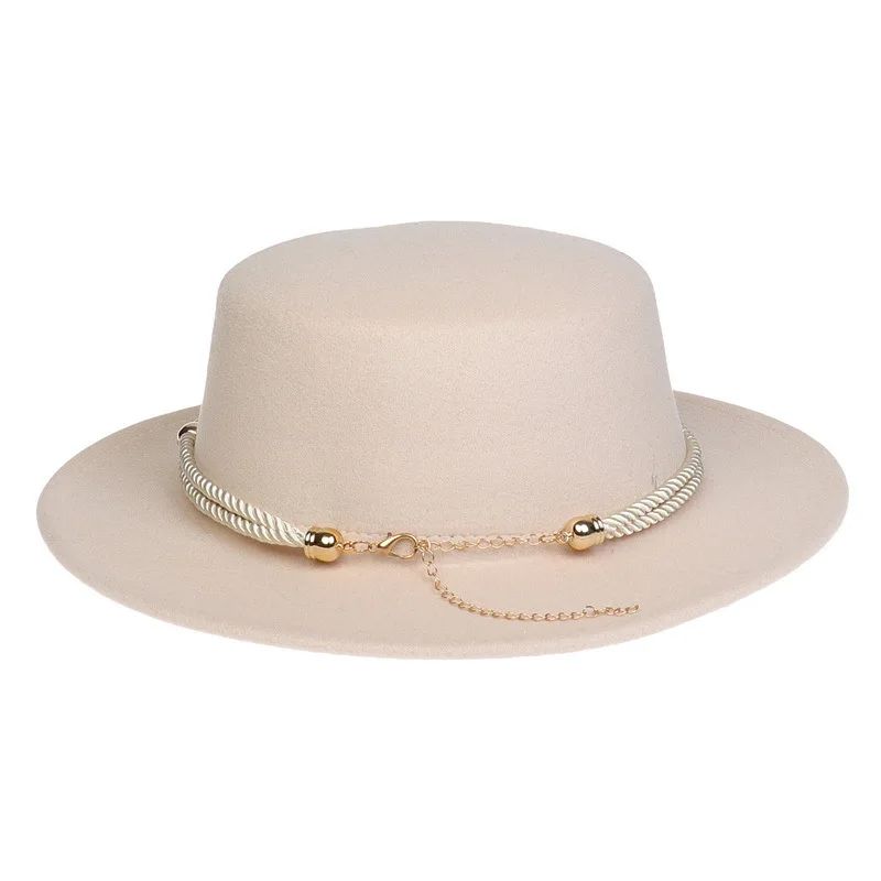 British Style Felt Fedora Jazz Hat Elegant Wedding Party Trilby Lightweight Unisex Fashionable Headwear