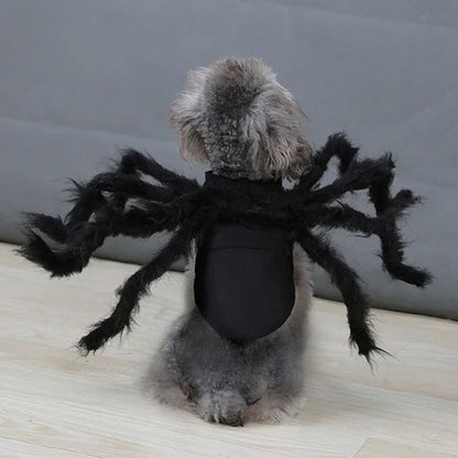 Fantasia de Aranha para Pet Design de Pelúcia Realista Cão Gato Festa Roupa Confortável Segura Fácil de Vestir e Tirar Diversão Celebração Acessórios para Pet