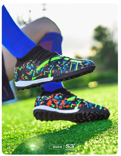 New Men TF/FG Soccer Shoes Society Original Grass Training Professional Cleats Football Boot Low Cut Top Quality Sneakers Casual