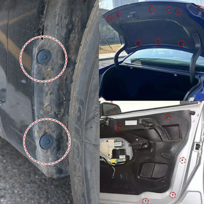 100/50pçs Rebites de Plástico para Carro Presilhas de Fixação para Painel de Carenagem 3 Tamanhos Mistos Pino de Pressão Fixador Automotivo 6mm 7mm 8mm Interior