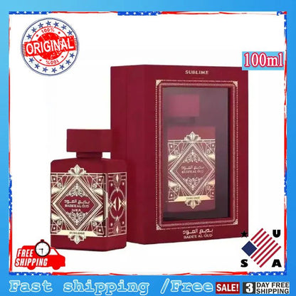Caixa de Presente Para Homens 100ml Perfume Masculino Charmosa Fragrância Árabe Oud Badal de Longa Duração Perfume de Longa Duração