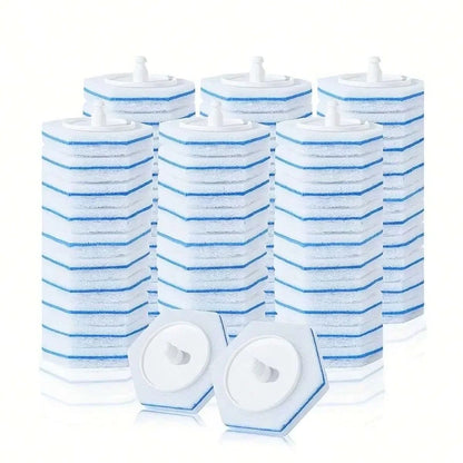 2/10/20pcs Escova de Vaso Sanitário Atualizada com Cabo, Refis de Cabo de Limpeza Descartáveis Compatíveis com Vaso Sanitário