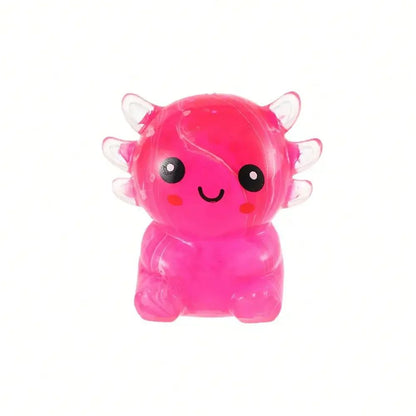 100+Pcs Assorted Squishy Figures Blind Box Surprise Toys, Slow Rebound Stress Relief Fidget Toy Set Featuring Giant Yellow Gorilla, Moai Head, Panda, Rabbit, Duck, Jellyfish and Axolotl, Novelty Sensory Play Toy, Kids Birthday & Party Favor Gifts