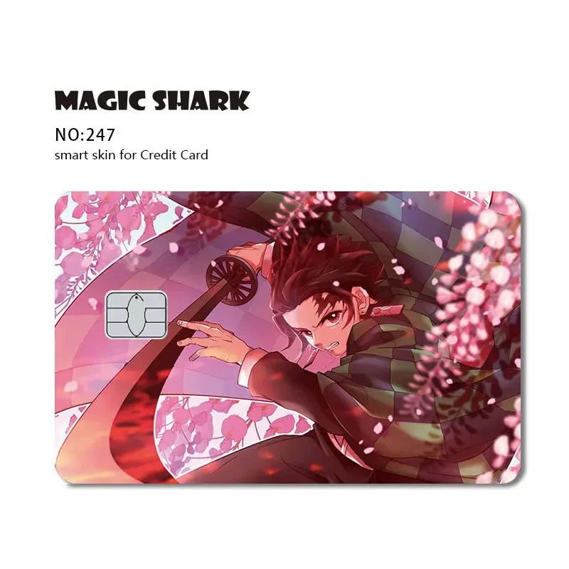 Magic Shark Sugar Daddy Meme Poke Money Funny Sticker Cover Skin Protective for Small Large Chip Credit Debit Card