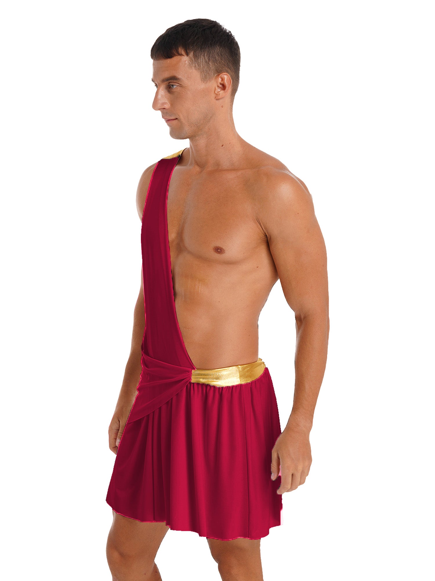 Mens Roman Toga Costume Ancient Greek Gods Senator Emperor Robe Uniform Halloween Party Cosplay Role Play Fancy Dress