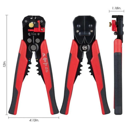 Alicate Crimpador Cortador de Cabo Desencapador de Fios Automático Ajustável Multifuncional Alicate de Crimpagem de Terminais Ferramenta Manual