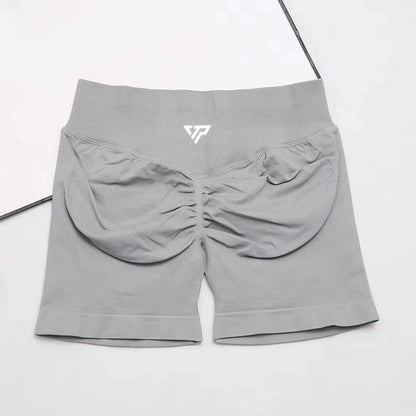 Women's High-quality Sports Stretch Fitness Shorts Peach Belly Yoga Training Running Pilates Tight Yoga Shorts