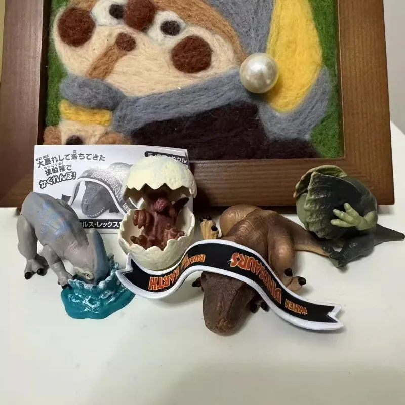 Brinquedos Gashapon de Dinossauros do Parque Jurássico, Figuras de Ação Criativas, Modelo de Enfeites, Brinquedos Colecionáveis