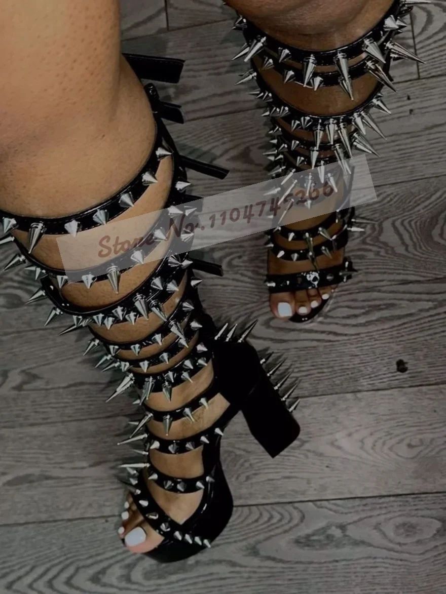 Wooden Pattern Chunky Heel Dress Pumps Black Nude Matte Platform Banquet Shoes Cork Block Heels Striped Footwear Patchwork Heels