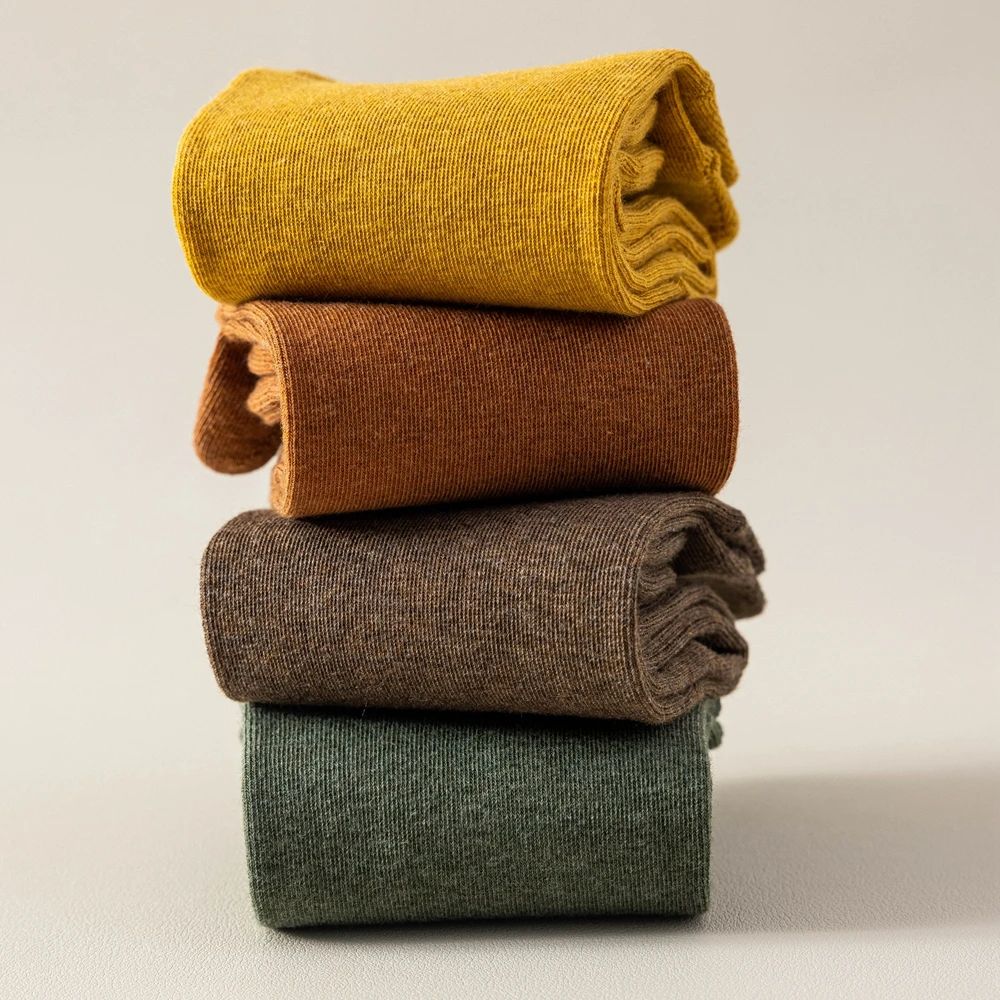 4 Pairs Women Toe Socks Five Finger Socks High Quality Cotton Autumn Spring Middle Tube Sports Socks with Separate Fingers