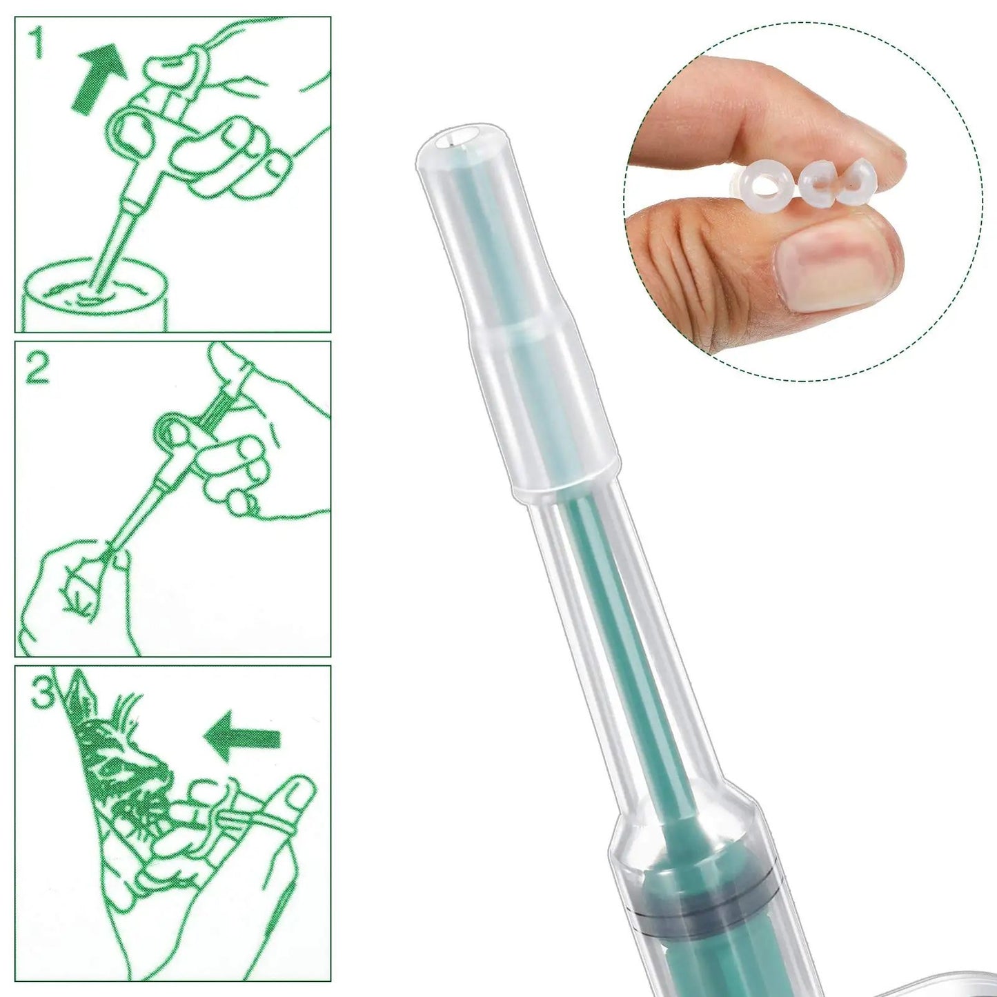 Empurrador de comprimidos tipo seringa de 3 peças para cães e gatos pequenos, dispensador de comprimidos para animais de estimação, aplicador de comprimidos macio