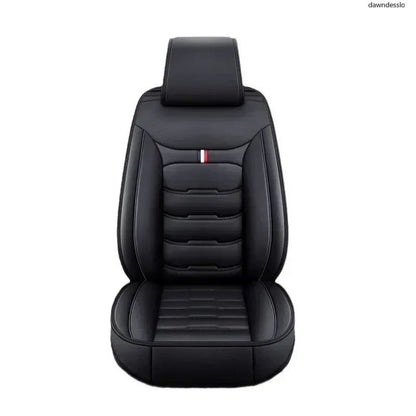 Auto Set Car Seat Covers PU Leather Single Front Split Bench Protector Four Season Universal Fit Most Car SUV Car Accessories