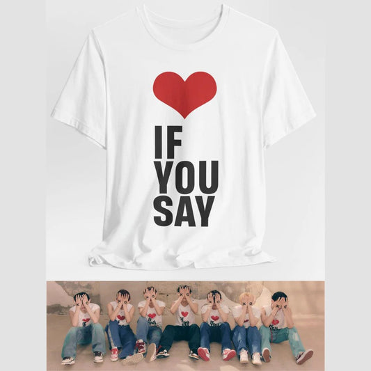 Enhypen If You Say 2025 Tour Walk The Line Concerts T-shirt Y2k Style K-Pop Fan Apparel  Women Summer Gift for Music Lovers