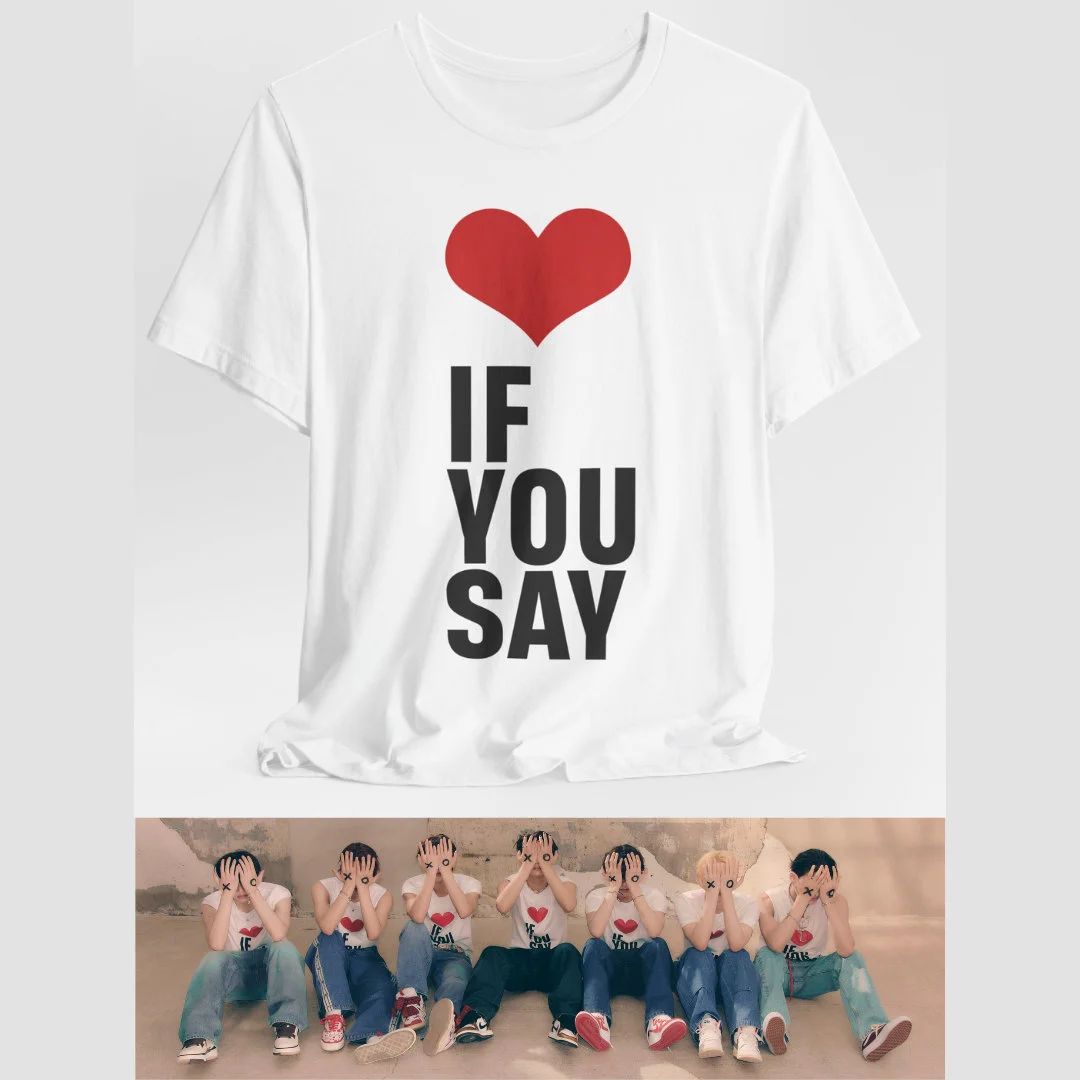 Enhypen If You Say 2025 Tour Walk The Line Concerts T-shirt Y2k Style K-Pop Fan Apparel  Women Summer Gift for Music Lovers