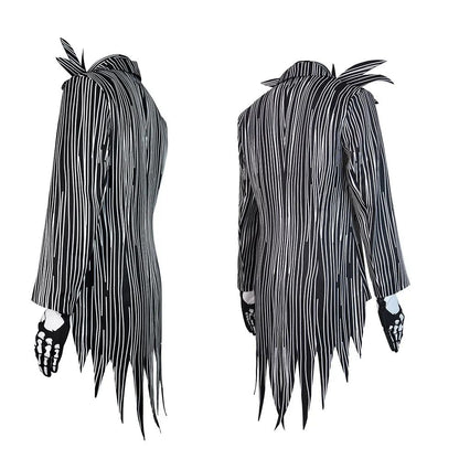 Jack Cosplay Skellington Cosplay Costume for Adult Men Fantasia Jacket Pants Outfit Man Halloween Carnival Party Disguise Suit