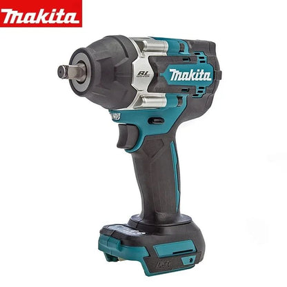 Parafusadeira Elétrica Sem Escova Makita DTW700, Furadeira Recarregável, Bateria e Carregador 18V, Fresadora para Madeira