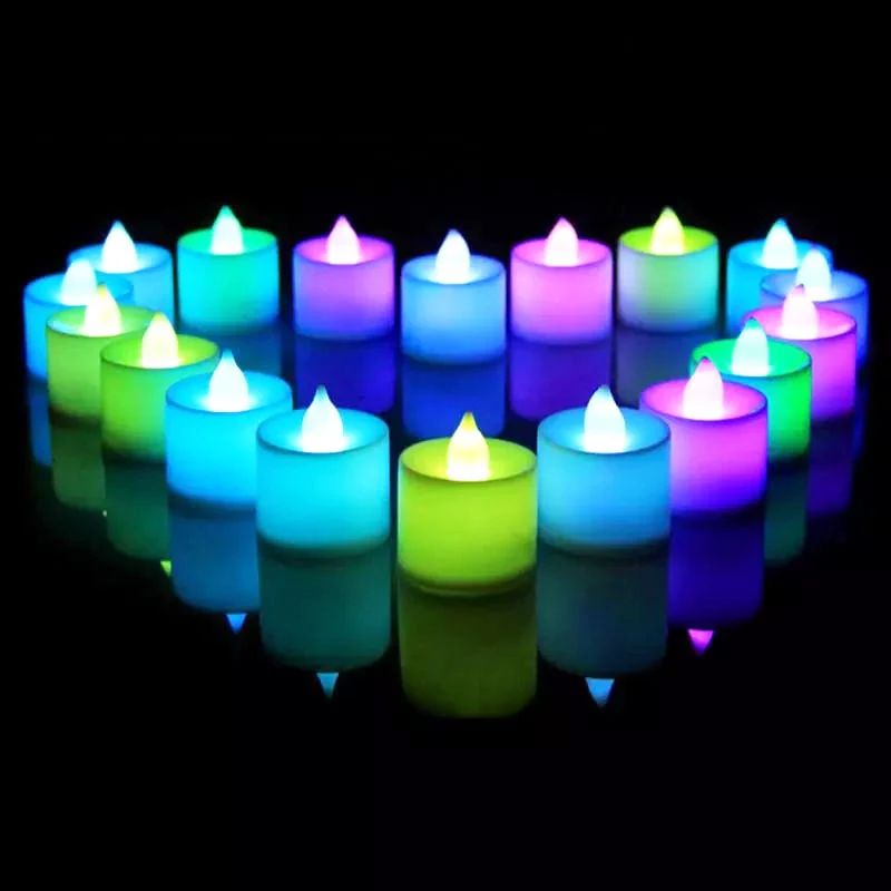 1/48PCS  LED Candle Battery-Power Tealight Flameless Fake Candle Light Christmas Wedding Birthday Wedding Romantic Decor Lamp
