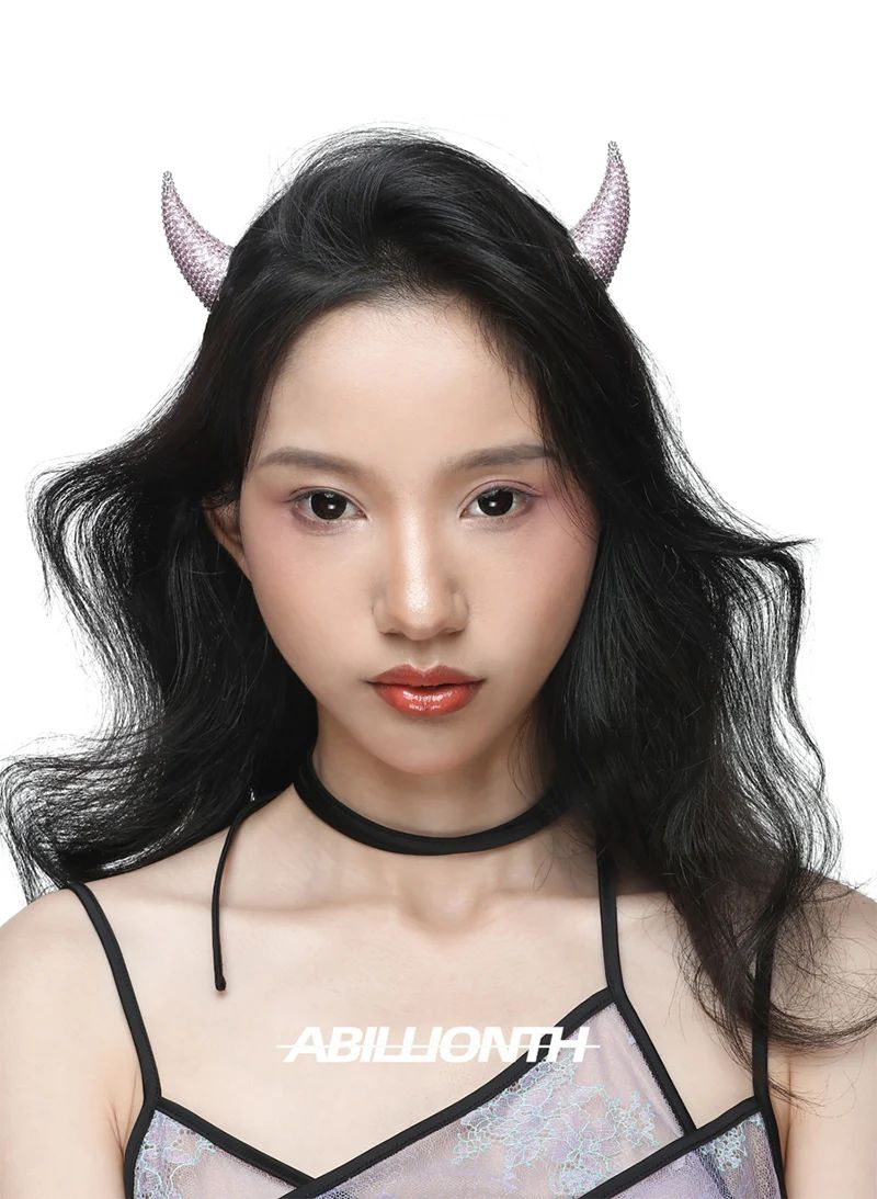 QQ Punk Demon's Horn Metal Headband Hairpins Halloween Party Headdress Cosplay Lucifer Anime Women Men Gold Cosplay Accessories