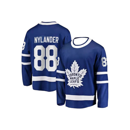 Toronto Ice Hockey Maple Leaf No.34 Long Sleeve T-shirt Men's Sport Training Jersey Breathable Casual Women Tee Kids Clothing