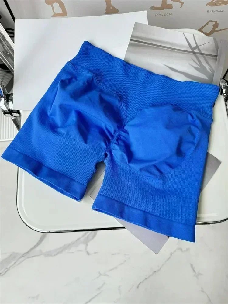 High Quality Women's Sports Stretch Fitness Shorts Yoga Training Running Pilates Tight Yoga Shorts