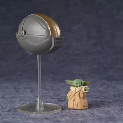 Boneco Star Wars Baby Yoda & Din Djarin - The Black Series Articulações Móveis Brinquedo Colecionável Envio Rápido Em Estoque