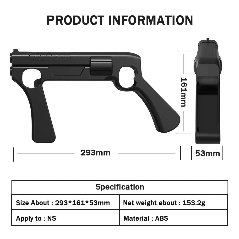 For Nintendo Switch OLED Joycon Splatoon3 Games NS Joy Joy-con Controller Induction Peripherals Shooting Gun Grip Accessories