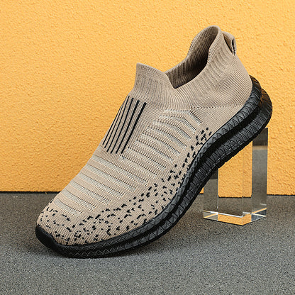 Sapatos Masculinos Casuais Respiráveis Leves para Exterior Tênis Masculinos Antiderrapantes Sapatilhas Slip-on Vulcanizados 2023