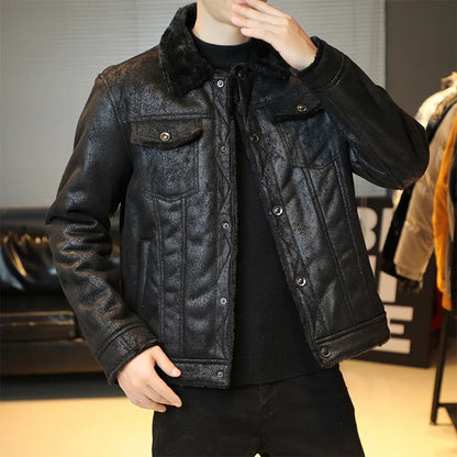 New Slim High Quality Leather Jackets Business Genuine Leather Bomber Jacket Men Real Leather Flights Jacket Black Pilot Coats