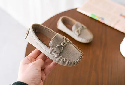 Children Loafers Shoes Boys Flat Sneakers Baby Kids Casual Shoes Toddler Girls Breathable Slip-on Shoes Soft Bottom Solid Color
