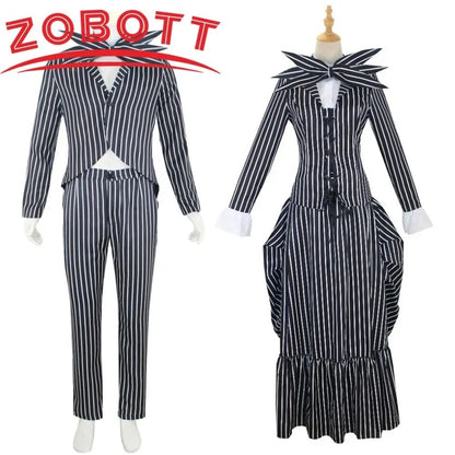 Anime Jack Skellington Cosplay Costume for Adult The Nightmare Before Christmas Jack Uniform Clothes Suit Halloween Costumes