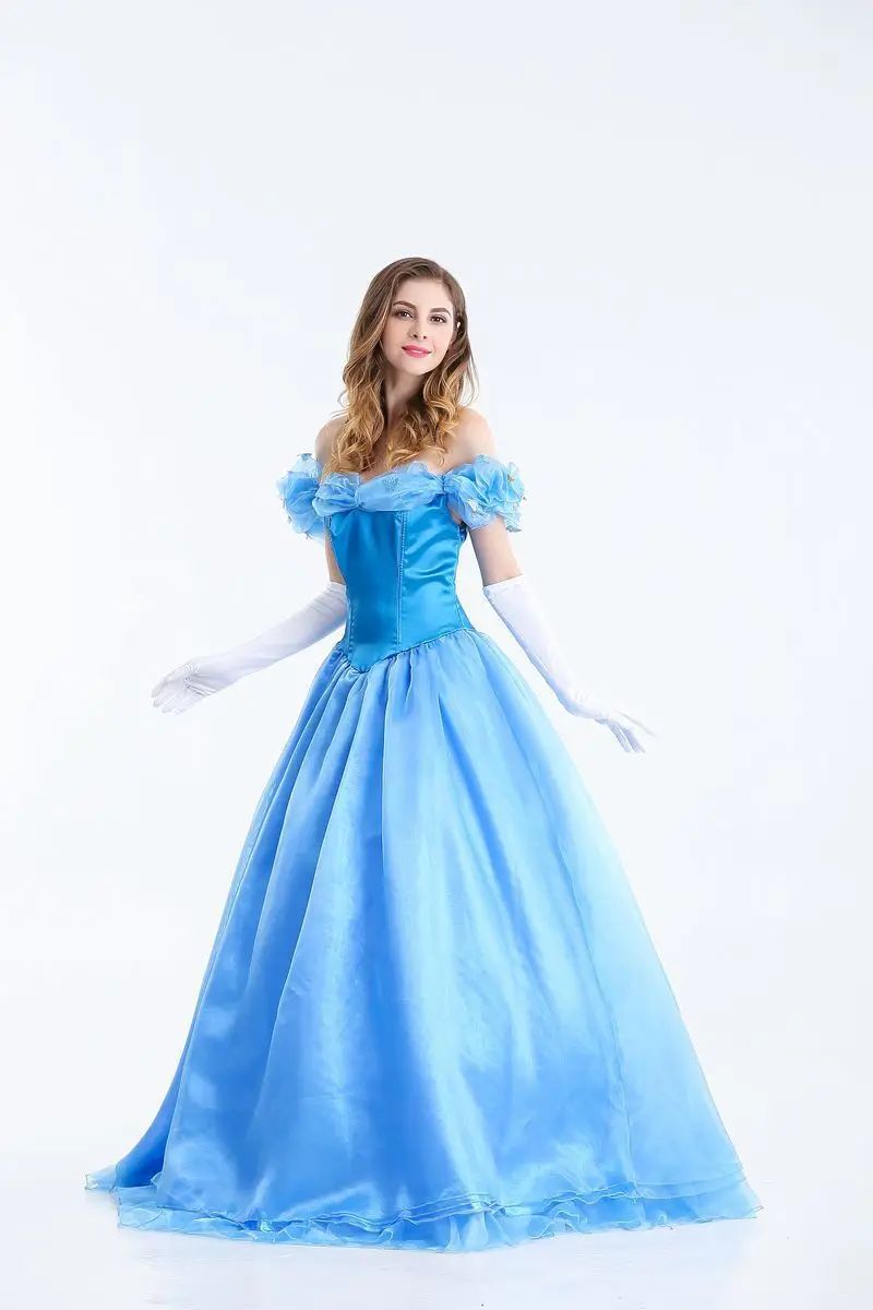 Anime clothing Adult Cosplay Dress Cinderella Costume Snow White Princess Dress Stage clothes Halloween Fancy Dress Ball Gown