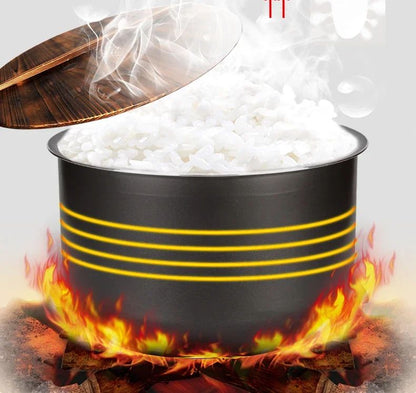 Forro para Panela de Pressão Elétrica 1.6/3/4/5/6L Panela de Arroz Antiaderente Panela Interna de Cristal Preto Acessórios Peças da Panela apenas para Midea