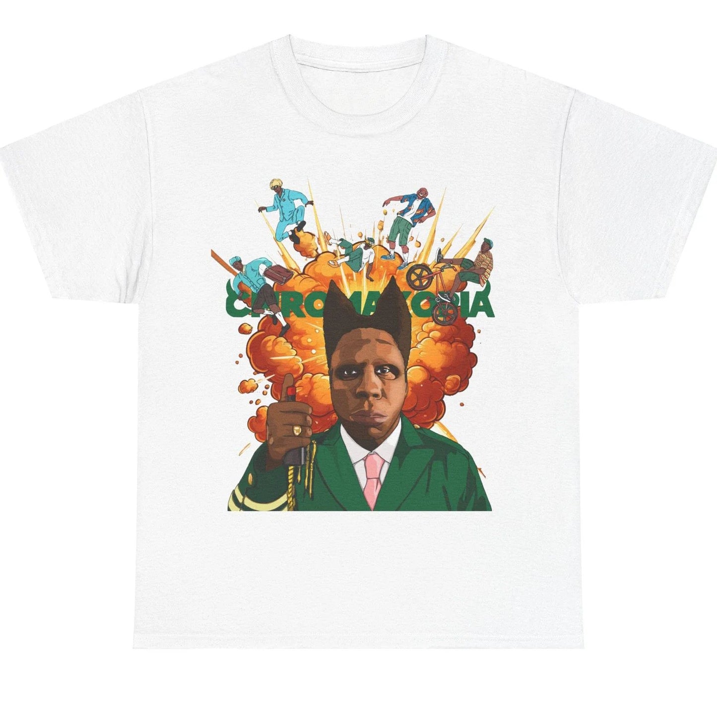 trendy t-shirt for men loose and fashionable versatile round neck 2025 new summer casual printed short sleeve top