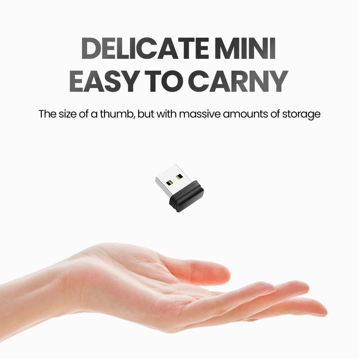Mini Pen Drive USB Super Criativo para Presente Empresarial 64GB Capacidade Real Memory Stick 32GB Pendrive Preto U Disk 16GB 8GB