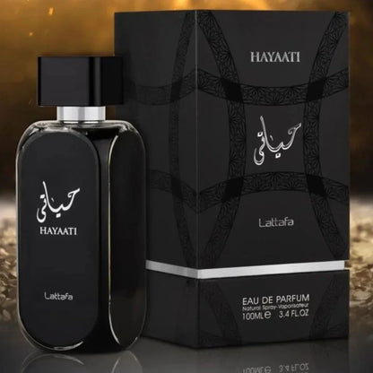Amber and Citrus Fragrance Lattafa Hayaati Men's and Women's Perfume 100ml, Woody Scent, Long-lasting Guaranteed Gift