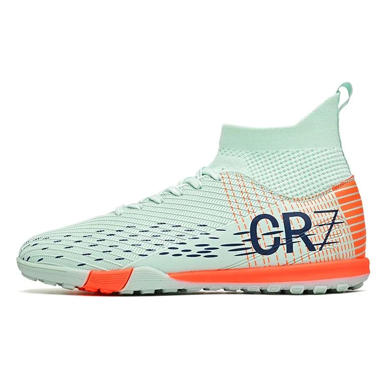 New Men Soccer Shoes High-top Futsal Cleats Sneakers Football Boots Grass High-quality Non-Slip Match Indoor Hot-selling FG/TF
