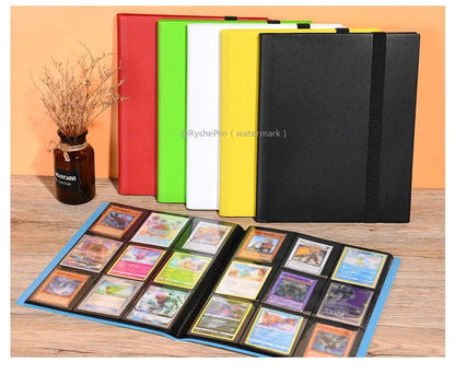 Fichário de cartas com 9 bolsos Álbum de exibição de cartas de troca Fichário de 360 bolsos de carregamento lateral para TCG Yugioh MTG Jogo Livro de cartas